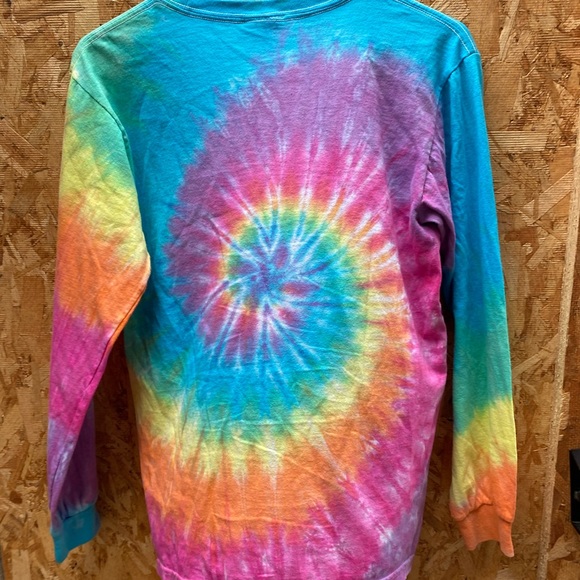 Vintage 90’s Liquid Blue Grateful Dead Spiral Bears Tie-Dye Long-Sleeve T-Shirt - Picture 4 of 4